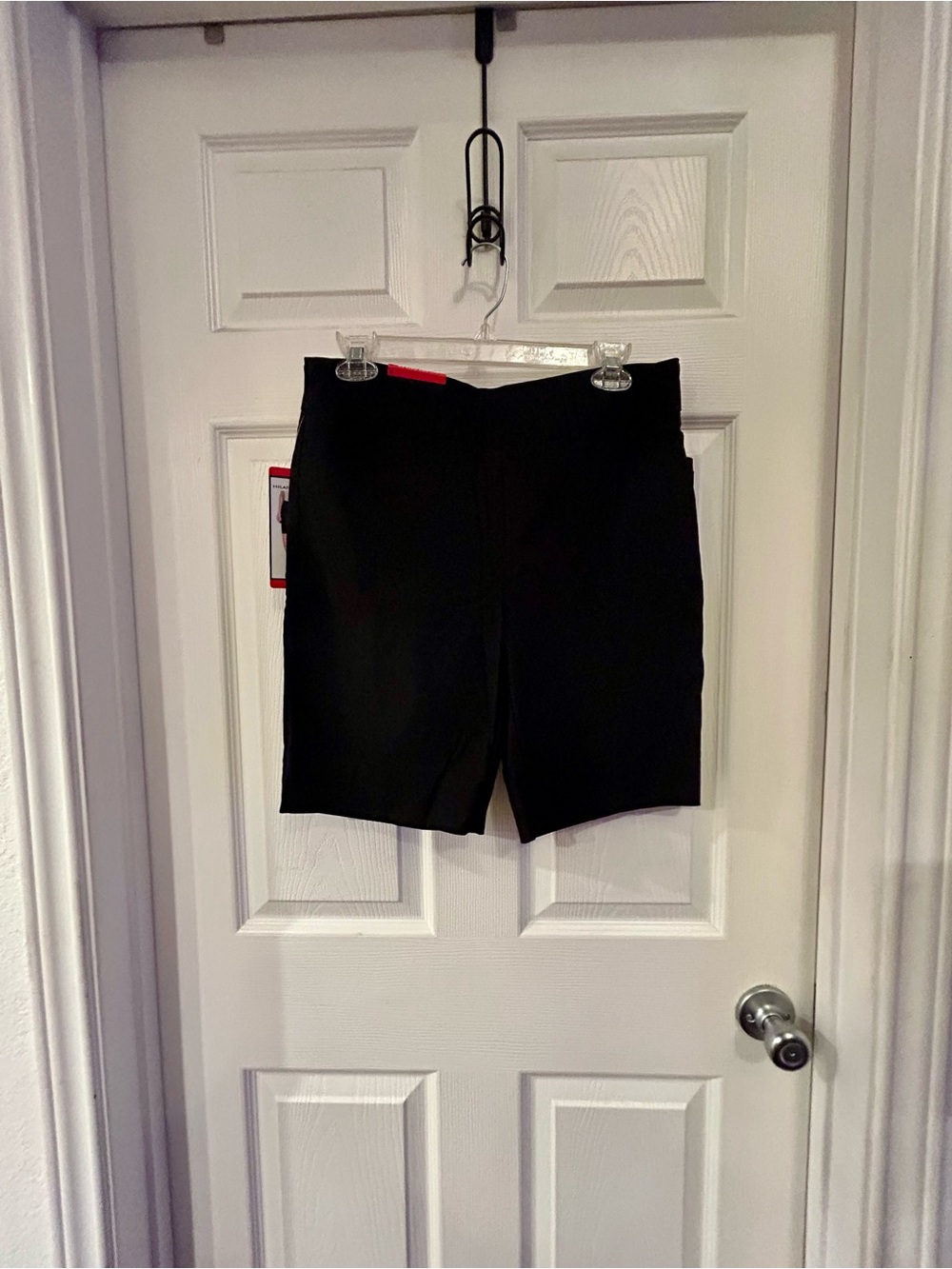 NWT!! - Sleek Black Stretch Tailored Bermuda Shorts